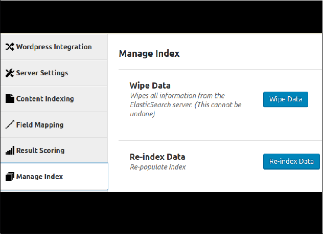 Manage Index