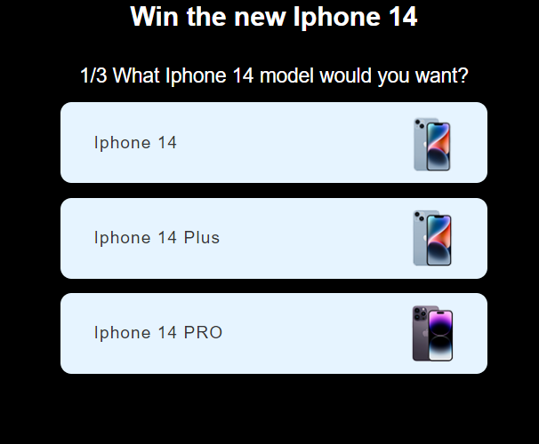[2-click] ZA | Win iPhone 14 Pro Black Prelander