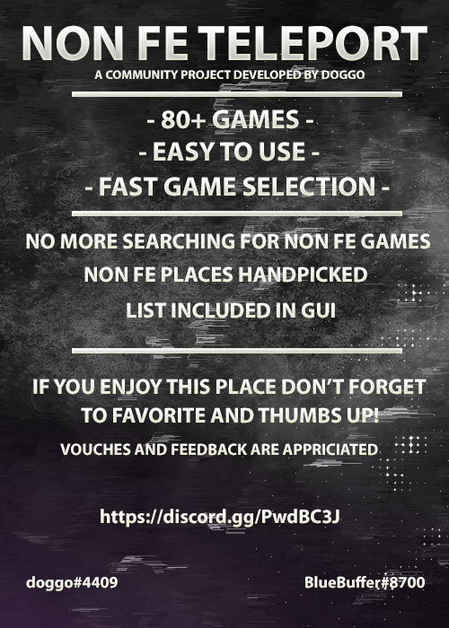 100 Games Teleport To Non Fe Place V2 - roblox non fe game list