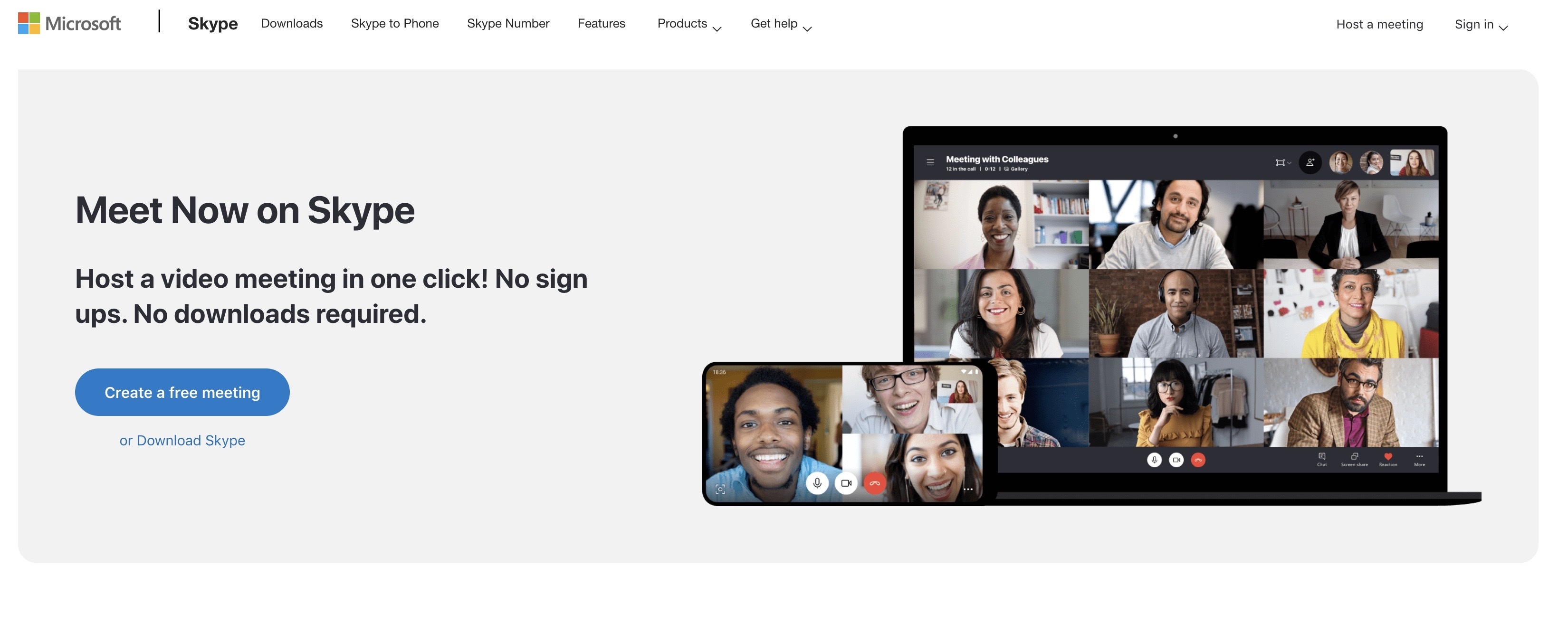 skype for web conferencing