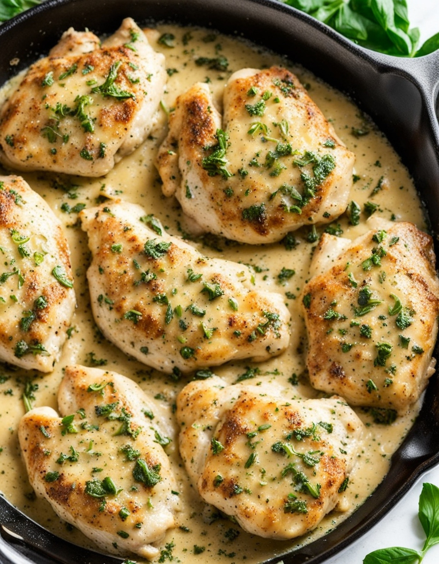 Garlic Parmesan Chicken Skillet