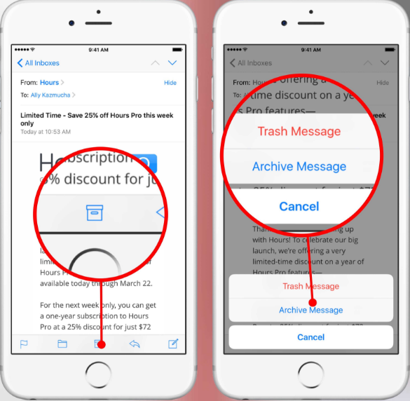 ios mail send high priority