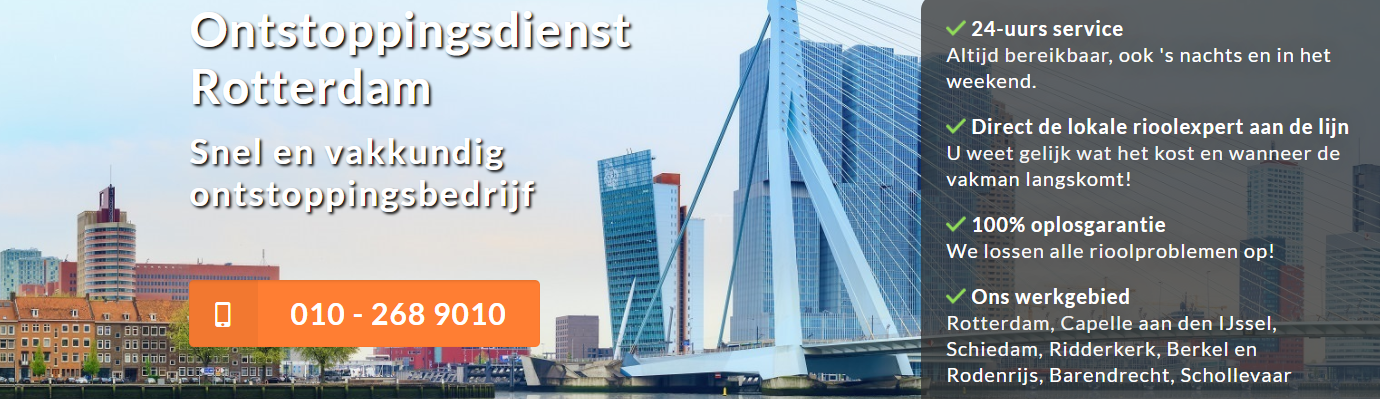 Gootsteen verstopt in Rotterdam?