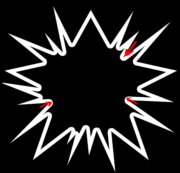 How to avoid rounding edges when shrinking growing gimp