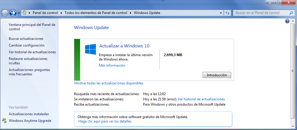 Windows 10 se te descarga quieras o NO quieras
