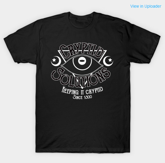 Cryptid Solutions Black Shirt
