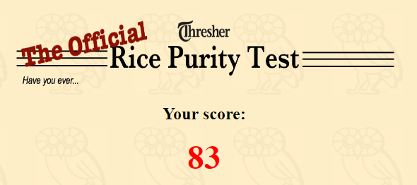 purity rice test