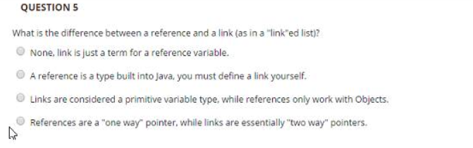 Solved QUESTIONS What is the difference between a reference | Chegg.com