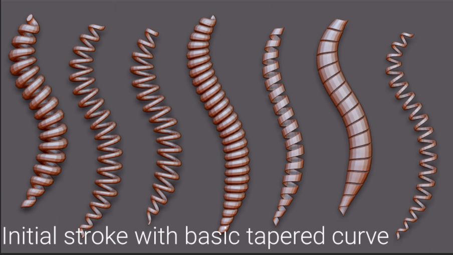 custom curve brush zbrush