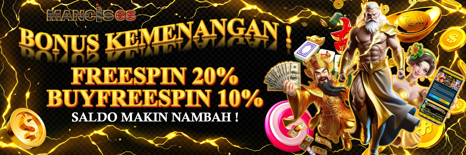 Bonus Kemenangan Freespin & Buyfreespin