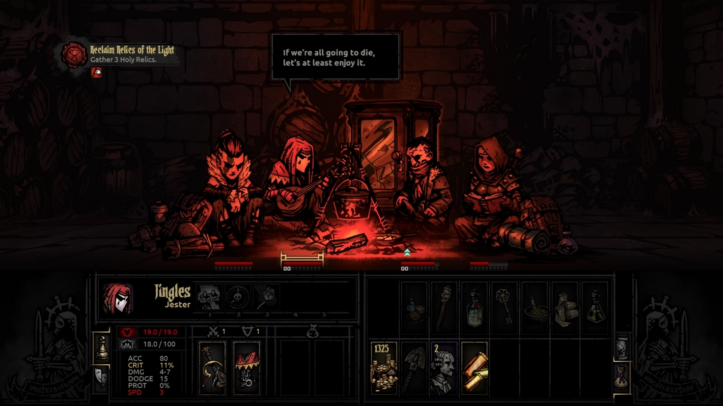 darkest dungeon jester stress heal