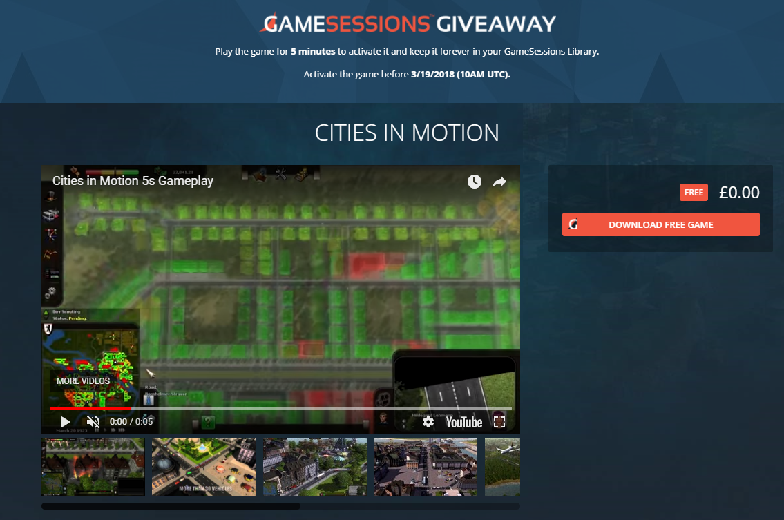 Cities in Motion Giveaway