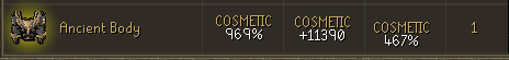 Ancient Armour Stats