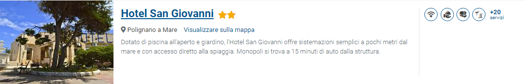 Hotel in offerta a Polignano 