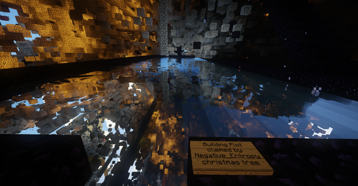 The Spawn Christmas Tree, without water. r/2b2t