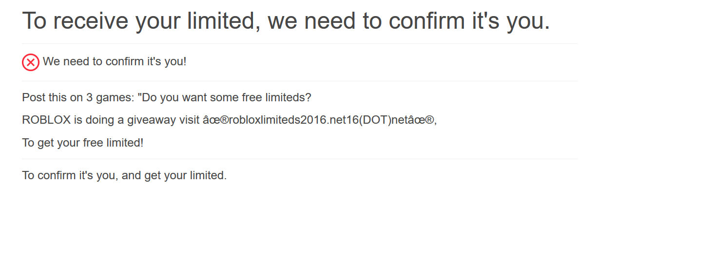 Roblox Pishing Limtied Site - roblox offers . net16 . net