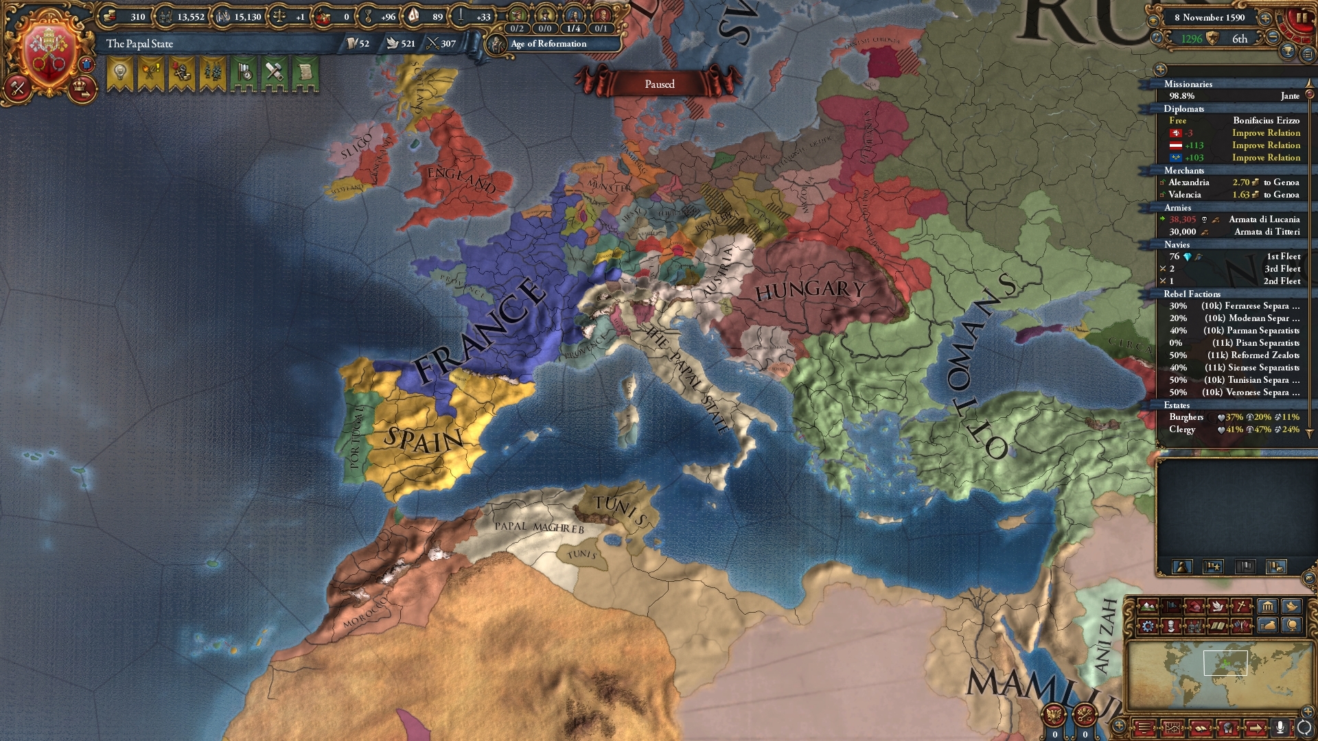 europa universalis 4 papal state