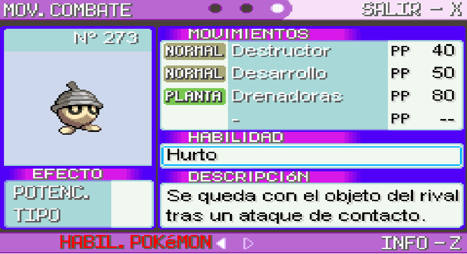 Tipos de Ataques, Wiki PokemonReloaded