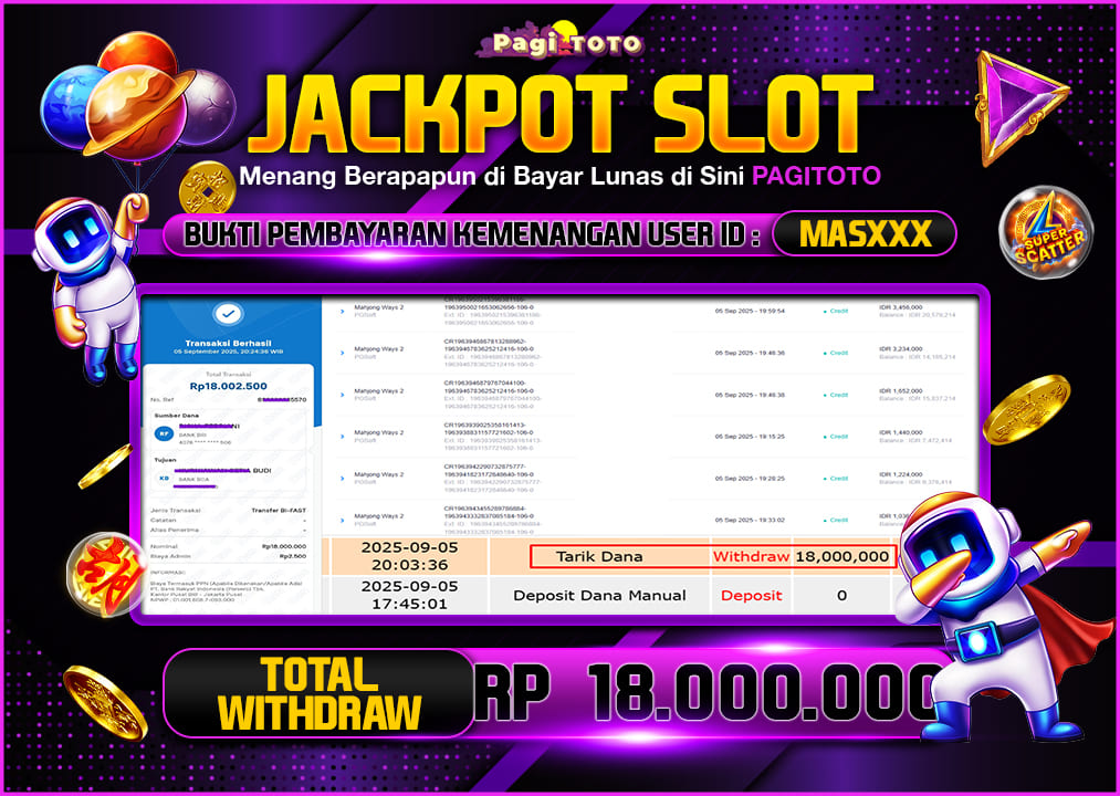 HAPPY JACKPOT MEMBER PAGITOTO MAHJONG WAYS 2 Rp 18.000.000-, - LUNAS
