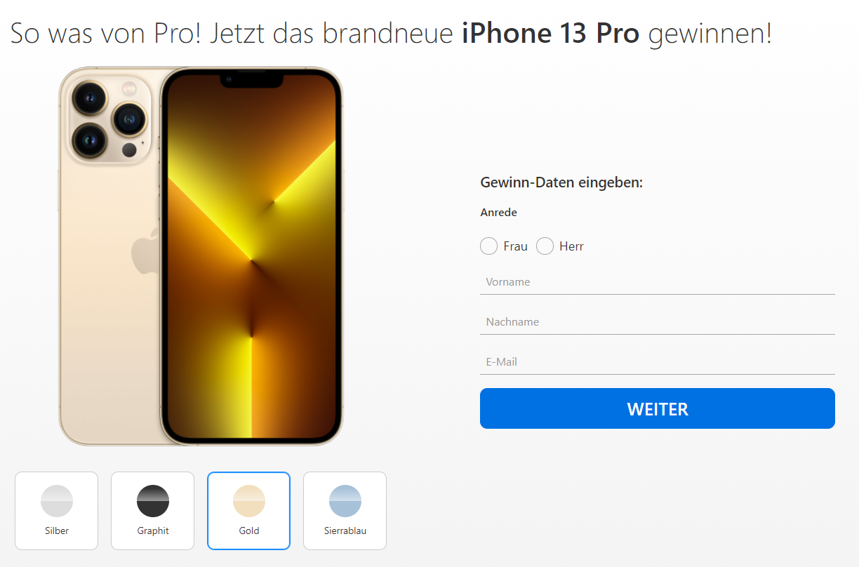 [SOI] DE | Win iPhone 13 Pro