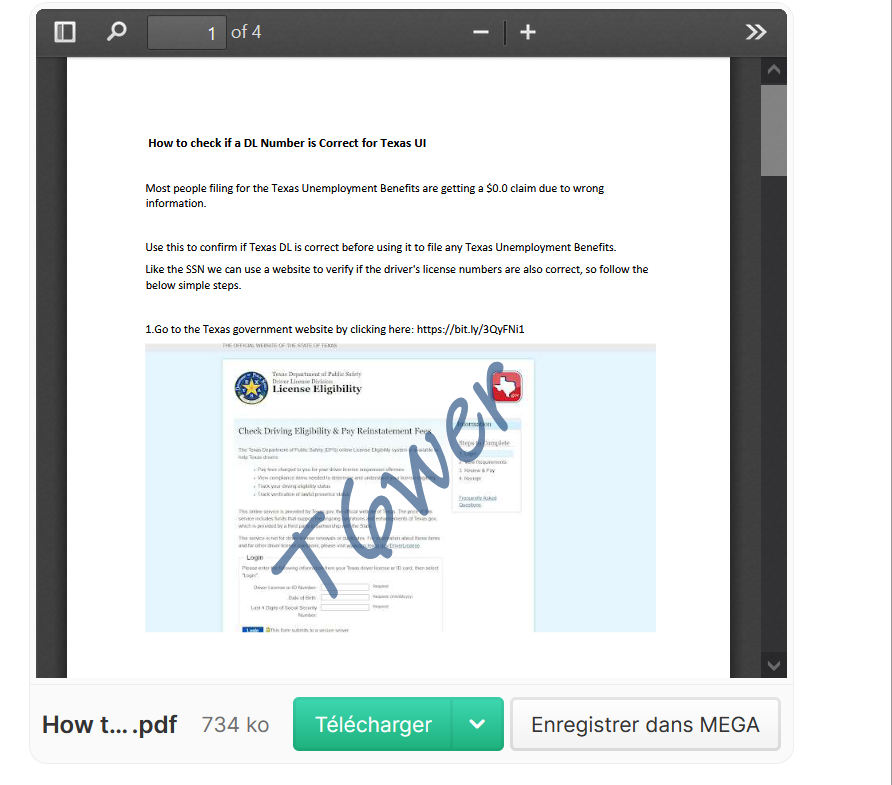 How to check if a DL Number is Correct for Texas UI  📌Fresh-Method✅-High-Quality-PDF-✅Latest-