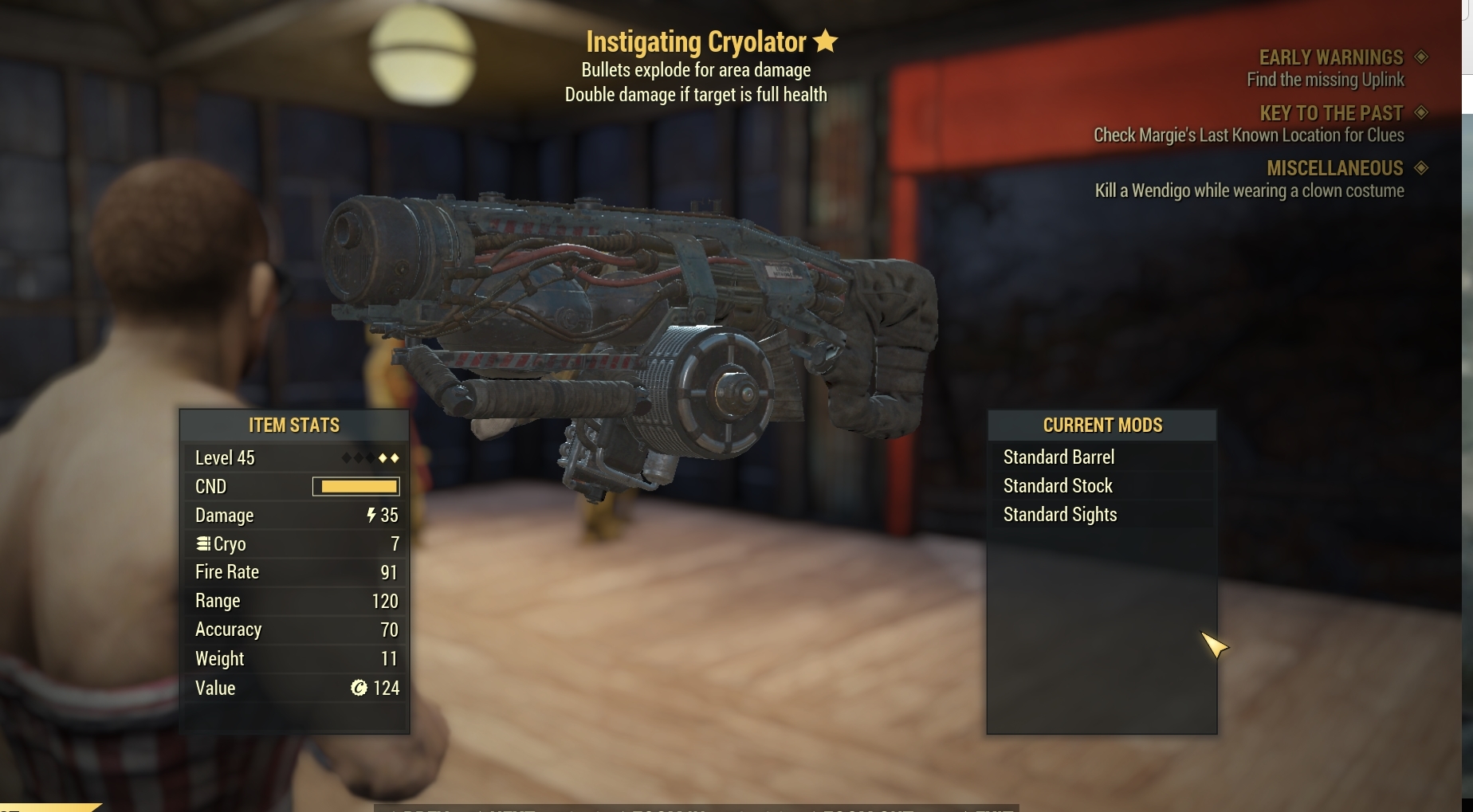 My first legendary weapon with bullet explode and i get this r/fo76