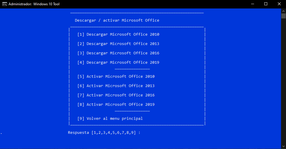 Windows 10 Tool - Activacion de Windows 10 y Office