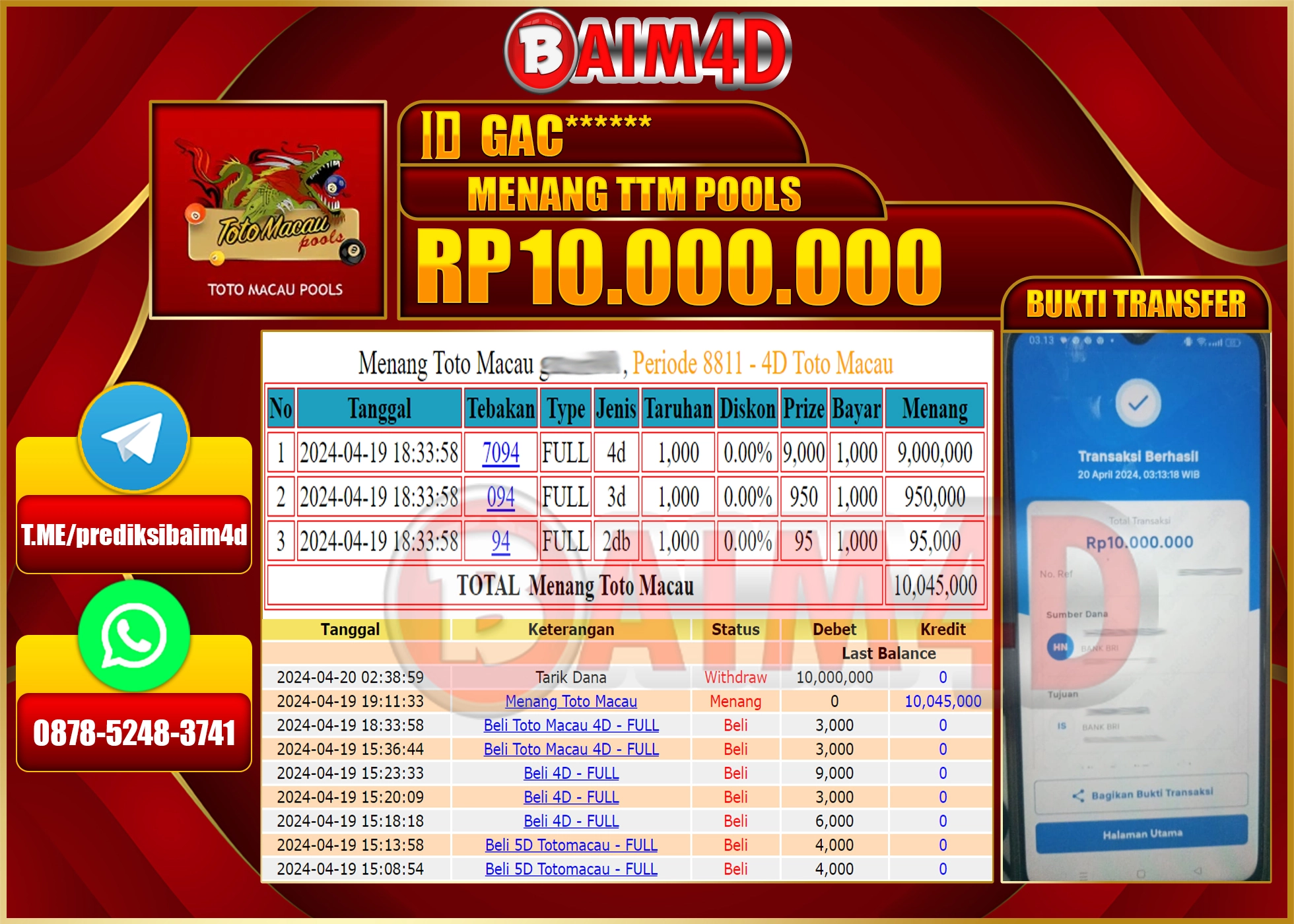 Dapatkan Pembayaran Kemenangan Cepat dan Tuntas di BAIM4D!