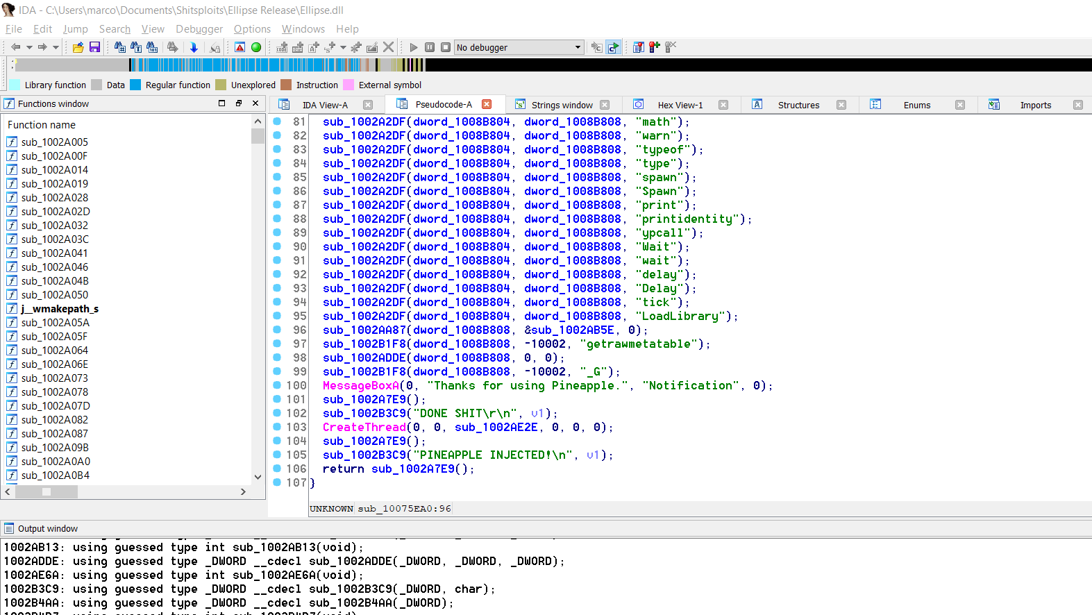 ellipse decompile scripts