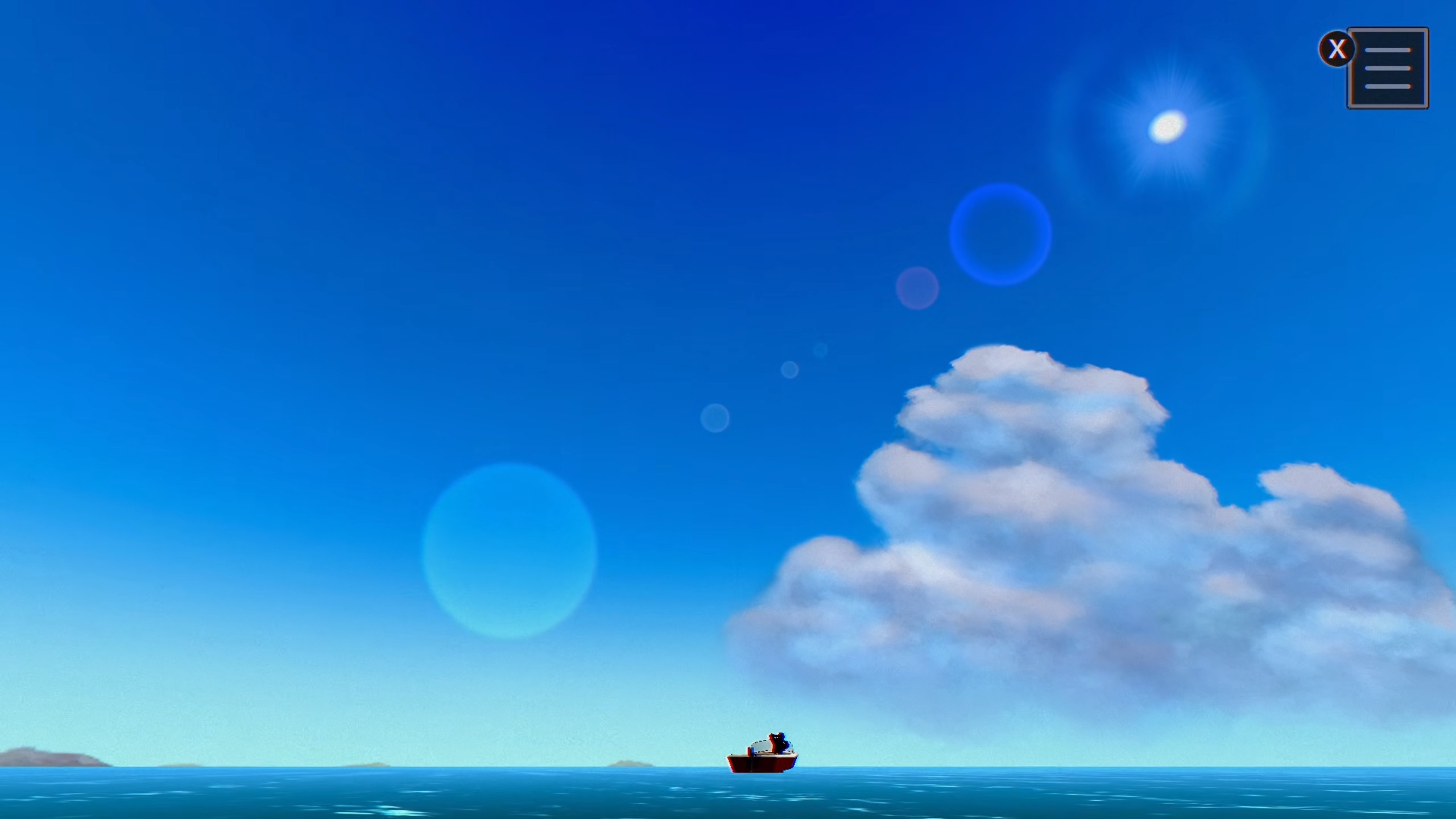 Isolated in the middle of the sea, Avi shouts his despair.