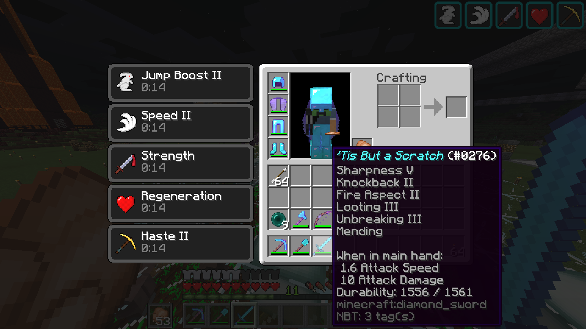 What is the title of this picture ? Whats Your Best Diamond Sword Enchant? - Survival Mode - Minecraft