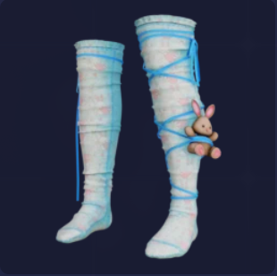 Blue Bunny Socks