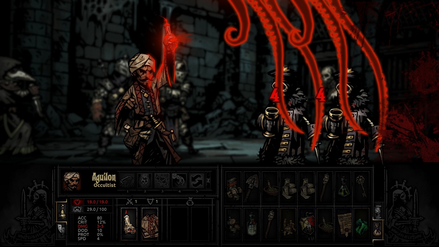 Red sky tentacles - Darkest Dungeon