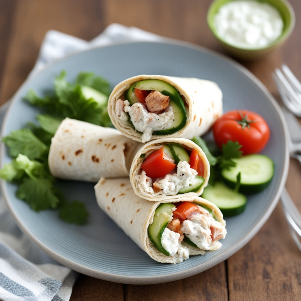 Tzatziki Chicken Wraps