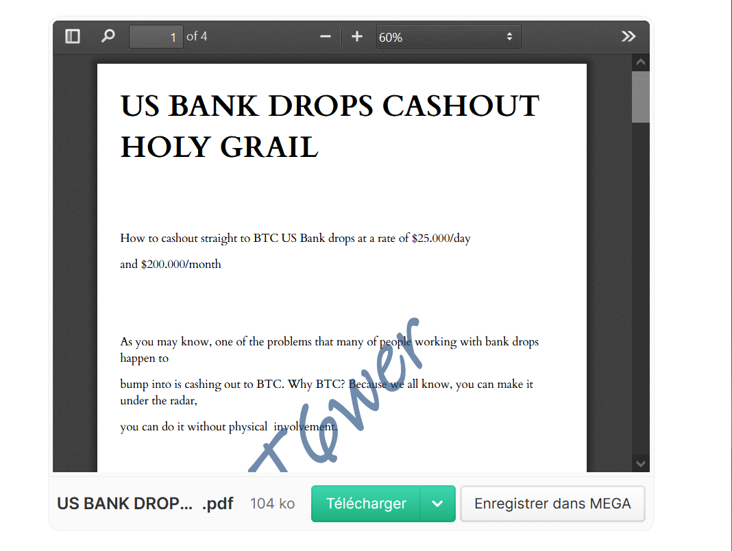 📕💢 US BANK DROPS CASHOUT HOLY GRAIL 15$📌Fresh-Method☑️-High-Quality-PDF-☑️Latest-