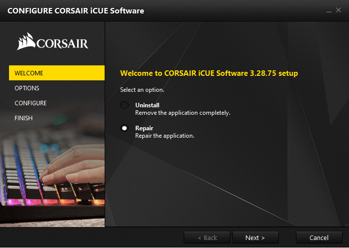 corsair utility engine icue software