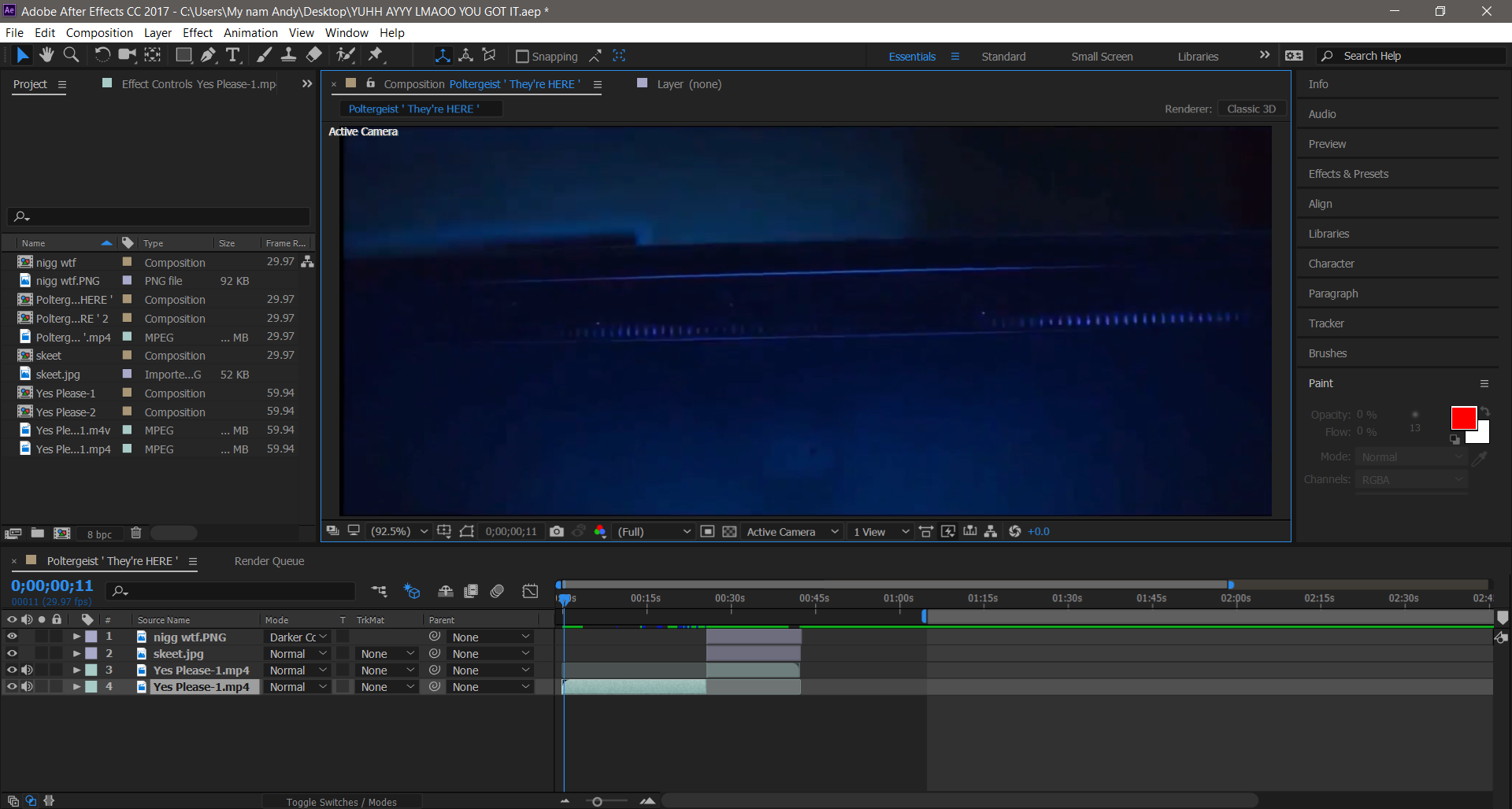 Problem With After Effects R Aftereffects