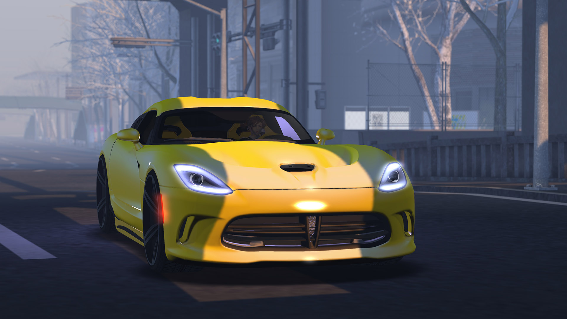 Cafeシンデレラ ギフト 真っ黄色のスポーツカー Dodge Viper Venom Site Name Add