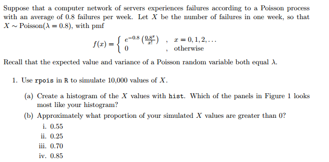 Solved Suppose that a computer network of servers | Chegg.com