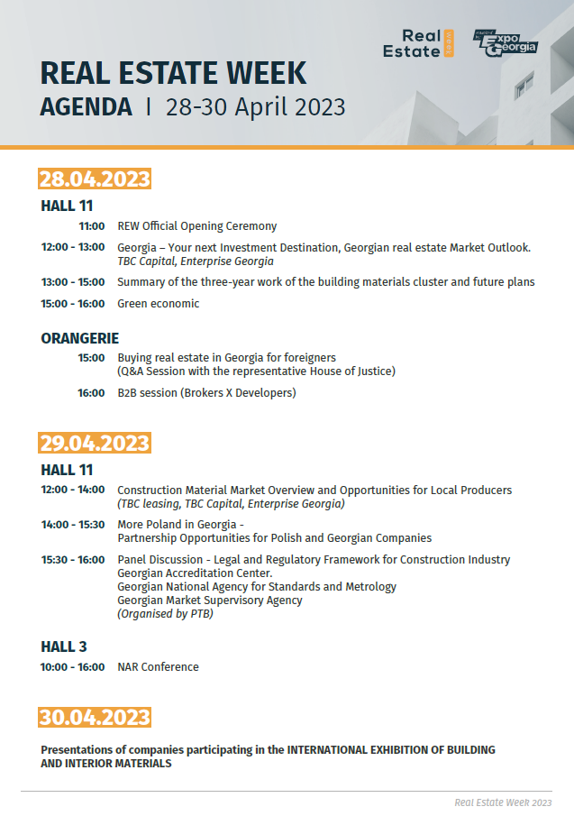 REW Agenda