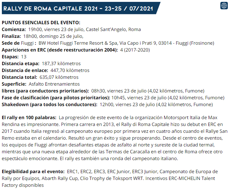 ERC: Rally di Roma Capitale [23-25 Julio] D9d21939fba6612970e81238274f1331