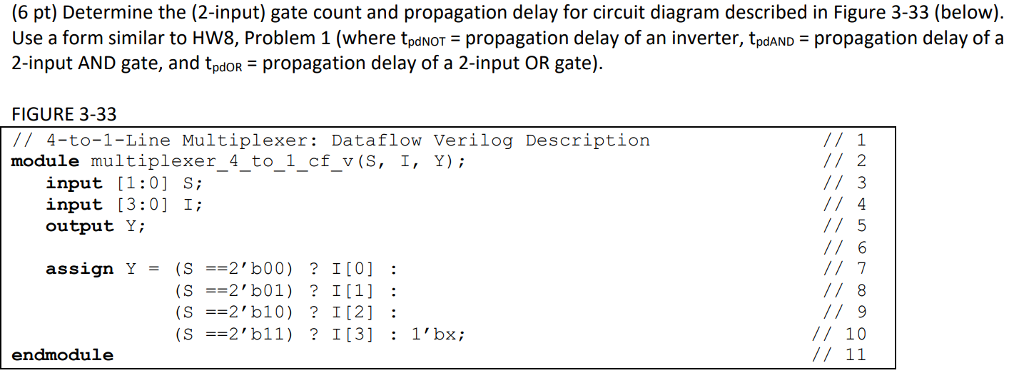 Solved (6 pt) Determine the (2-input) gate count and | Chegg.com