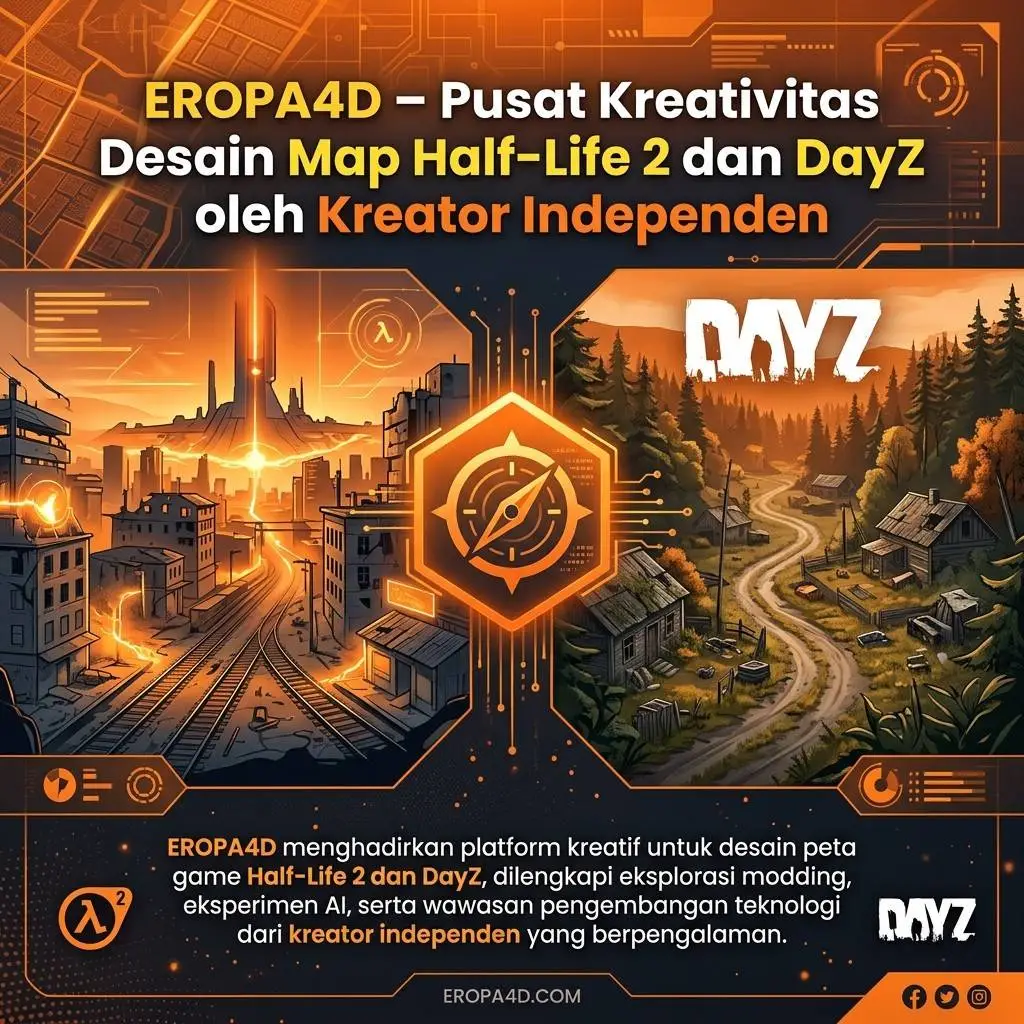 EROPA4D – Pusat Kreativitas Desain Map Half-Life 2 dan DayZ oleh Kreator Independen