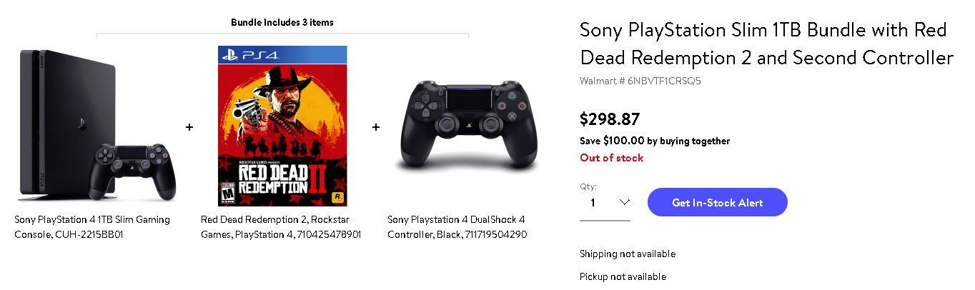 playstation 4 1tb bundle for $199 special buy