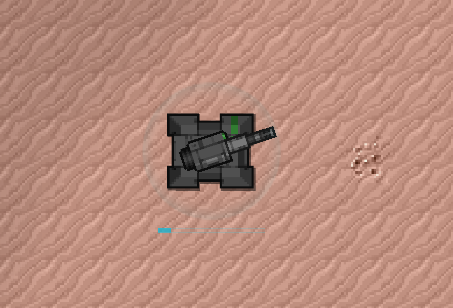 固定化した移動砲台