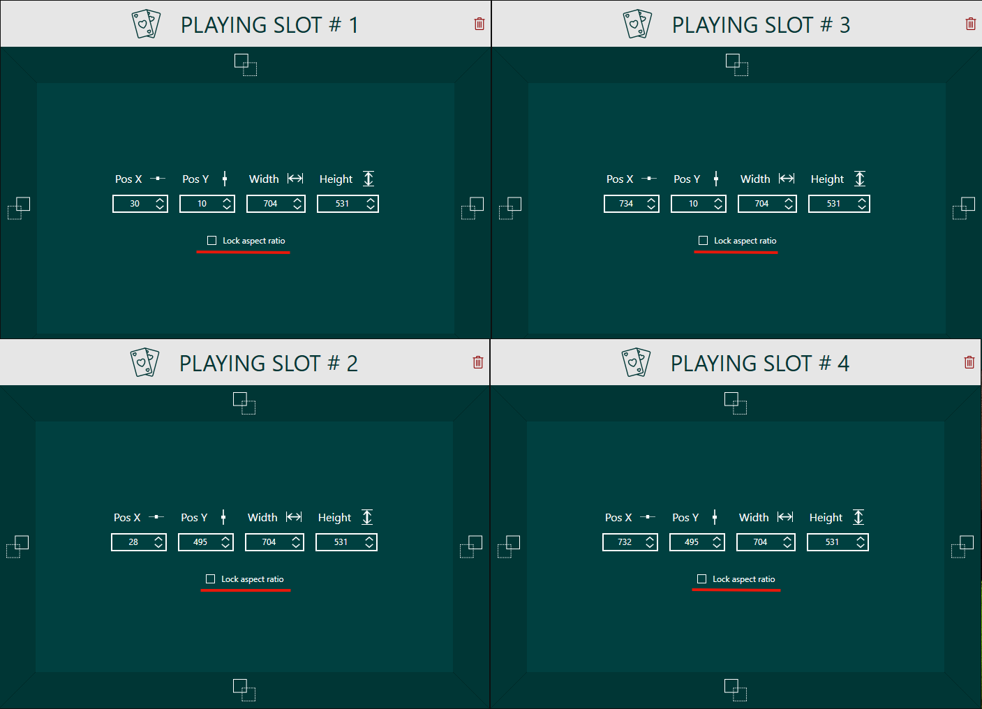 Gaps in Layout Poker