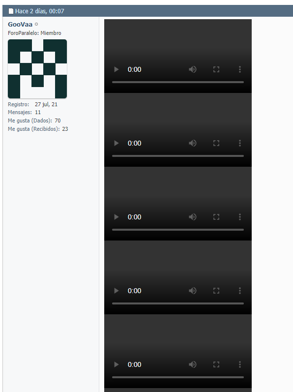 No puedo ver los videos que postean de CatBox