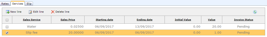 Selecting the charge to invoice Selecting the charge to invoice
