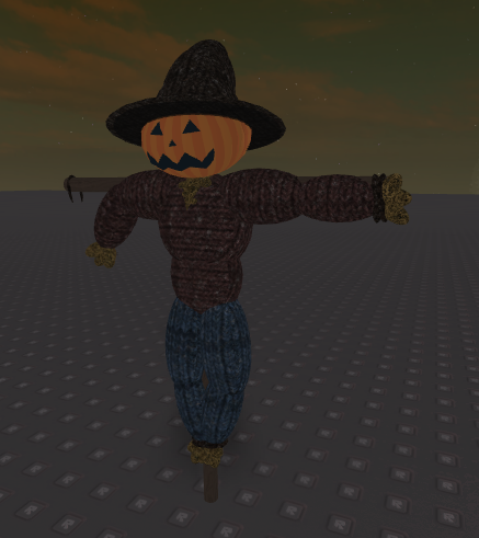 Made This Scarecrow This The Jack O Lantern That I Posted Not Long Ago Roblox - screcrow head roblox