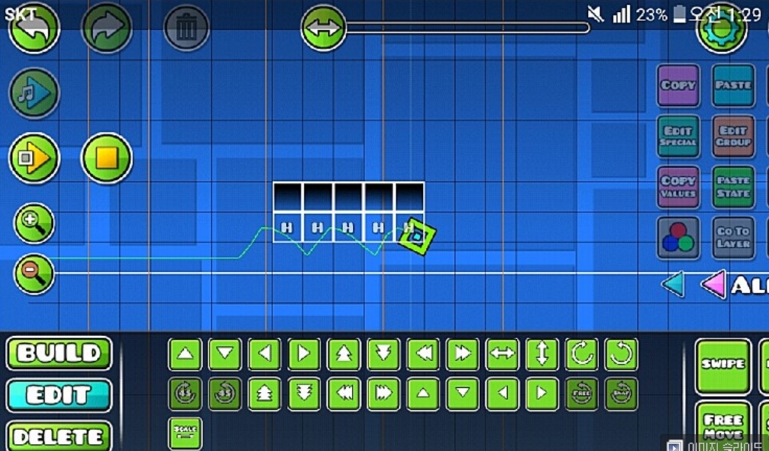 How to make a Geometry dash game in Game Creator 